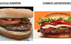 Burger King bị kiện vì ‘sản phẩm thực tế nhỏ hơn quảng cáo’