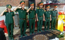 Thăm hỏi gia đình đại úy xả thân cứu 3 trẻ bị đuối nước ở Bình Định