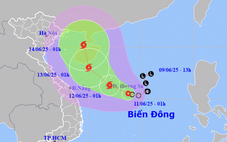Hôm nay, áp thấp nhiệt đới mạnh lên thành bão số 1, nhiều nơi mưa vừa đến mưa to