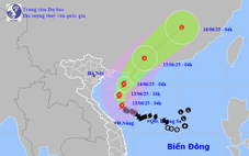 Bão số 1 tăng lên cấp 10, giật cấp 13