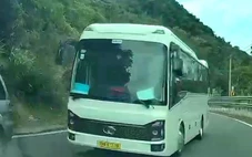 Người dân cung cấp clip vi phạm, cảnh sát giao thông xử phạt tài xế vượt ẩu trên đèo Khánh Lê