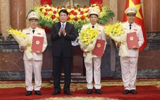 Chủ tịch nước thăng cấp bậc hàm thượng tướng cho 3 thứ trưởng Bộ Công an