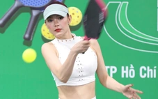 Sao Vbiz tranh tài với phóng viên ở giải pickleball Báo Người Lao Động