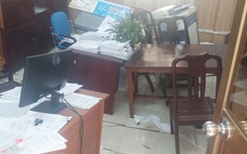 Sụt lún nền ở Sở Y tế Bạc Liêu, ngay giữa giờ làm việc