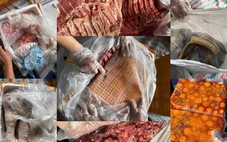 Bắt xe đông lạnh chở hơn 20 tấn nội tạng động vật bị nấm mốc, bốc mùi hôi