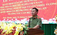 Thăng hàm thiếu tướng cho giám đốc Công an Ninh Thuận, điều động nhận công tác tại Lào
