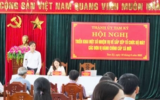 Tam Kỳ công bố chức danh bí thư, chủ tịch UBND 4 phường mới sau sắp xếp