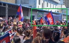 Video người dân Campuchia biểu tình yêu cầu ông Hun Manet từ chức là giả