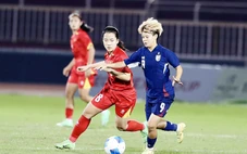 U19 nữ Việt Nam - U19 nữ Thái Lan (hết hiệp 1) 0-1: Chủ nhà bề tắc