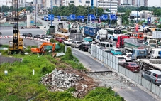 Nút giao An Phú nguy cơ chậm tiến độ: Do mặt bằng hay tổ chức thi công thiếu quyết liệt?