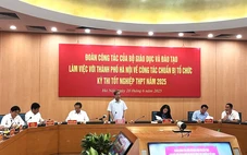 Bộ trưởng Nguyễn Kim Sơn kiểm tra chuẩn bị thi tốt nghiệp THPT tại Hà Nội