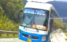 Xử phạt tài xế xe khách giường nằm vượt ẩu trên đèo Khánh Lê, suýt gây tai nạn