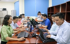 Cán bộ xã, sở ngành tập dùng phần mềm quản lý đất đai trước khi sáp nhập
