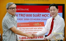 Agribank Phú Nhuận trao tặng 1,6 tỉ, đồng hành Gieo mầm tri thức