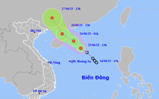 Dự báo mới nhất về áp thấp nhiệt đới trên Biển Đông