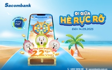 Vòng quay may mắn hơn 2,2 tỉ đồng chờ đón người dùng Sacombank pay