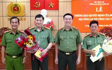 Hai phó giám đốc Công an Long An nhận nhiệm vụ phó cục trưởng thuộc Bộ Công an