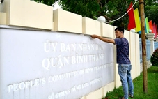 Phường Bình Thạnh mới bắt đầu gắn bảng tên