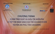Khám tầm soát tim miễn phí cho 2.000 trẻ em ở An Giang