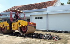 Hơn 1.000 súng, dao tự chế được Công an Long An tổ chức tiêu hủy