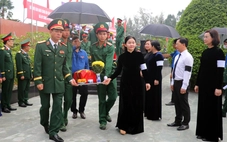 Truy điệu, an táng 89 hài cốt liệt sĩ về lòng đất mẹ