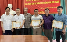 Khen thưởng 3 người cứu phụ nữ đuối nước giữa sông Thạch Hãn rồi lặng lẽ rời đi