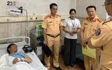 Thượng úy cảnh sát cơ động bị thương khi giải quyết tai nạn trên cao tốc
