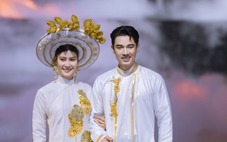 Việt Hùng 'trẻ hóa' áo dài ngũ thân, Lan Vy tôn vinh áo nhật bình
