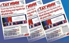 Bản in Báo Tây Ninh ra số đầu tiên ngày hợp nhất tỉnh, mỗi tuần phát hành 5 kỳ