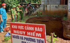 ‘Hố tử thần’ khoét sâu vào móng nhà dân ở Phú Thọ