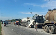 Sửa chữa lớn toàn tuyến quốc lộ 1 qua Quảng Ngãi