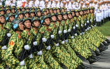 Mãn nhãn hình ảnh 15.600 chiến sĩ quân đội, công an trong buổi tổng hợp luyện diễu binh
