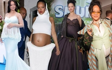 Rihanna phá vỡ mọi chuẩn mực thời trang bà bầu, không ngại mặc đồ xuyên thấu