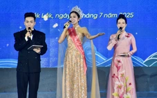 Khán giả Đắk Lắk thích thú khi gặp Hoa hậu Hà Trúc Linh