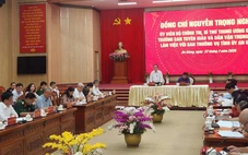 Ông Nguyễn Trọng Nghĩa làm việc với Tỉnh ủy An Giang về chuẩn bị cho đại hội Đảng