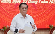 Ông Nguyễn Trọng Nghĩa làm việc với Tỉnh ủy An Giang về chuẩn bị cho đại hội Đảng
