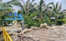 Bão số 3 suy yếu thành áp thấp nhiệt đới trên đất liền Ninh Bình - Thanh Hóa