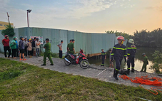 Đã tìm được thi thể tài xế GrabBike trượt chân xuống kênh bị nước cuốn vào cống