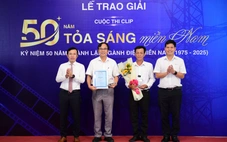 Xúc động lễ trao giải cuộc thi clip '50 năm - Tỏa sáng miền Nam'
