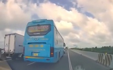 Tài xế xe khách chạy trên cao tốc không giữ khoảng cách an toàn bị phạt 5 triệu đồng