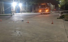 Tài xế container lùi xe vô tình cán chết bảo vệ công ty
