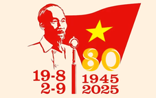 Mẫu logo chính thức cho hoạt động kỷ niệm 80 năm Cách mạng Tháng Tám và Quốc khánh 2-9