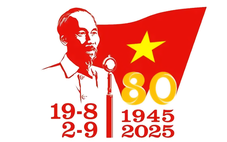 Mẫu logo chính thức cho hoạt động kỷ niệm 80 năm Cách mạng Tháng Tám và Quốc khánh 2-9