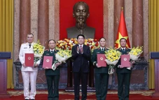 Trợ lý Tổng Bí thư và 3 sĩ quan quân đội được thăng hàm Thượng tướng