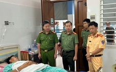 Thiếu niên 17 tuổi chạy xe quá tốc độ, tông cảnh sát giao thông gãy chân
