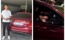 Sở Văn hóa kiểm tra clip lộ 'cảnh nóng' trên xe Mercedes ở Ninh Bình