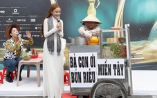 Đẩy xe bún riêu lên sân khấu, tái hiện đám cưới miền Tây ở Miss Grand Vietnam 2025