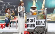 Đẩy xe bún riêu lên sân khấu, tái hiện đám cưới miền Tây ở Miss Grand Vietnam 2025