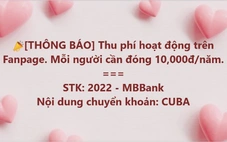 Nhiều nhóm cộng đồng bỗng thông báo... thu phí thành viên, nội dung 'Cuba'