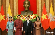 Chủ tịch nước Lương Cường đón Quốc vương Bhutan
